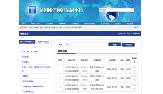 花卉聯盟三項標準正式發布